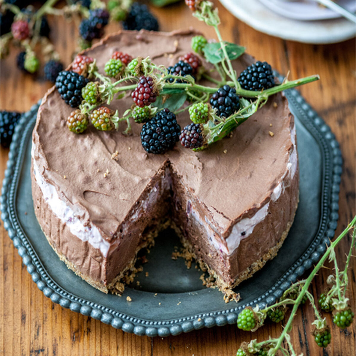 Blackberry & Chocolate Cheesecake-1