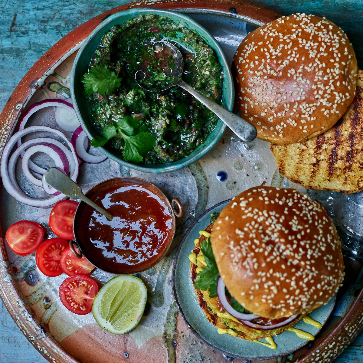 Indian Veggie Burgers-1