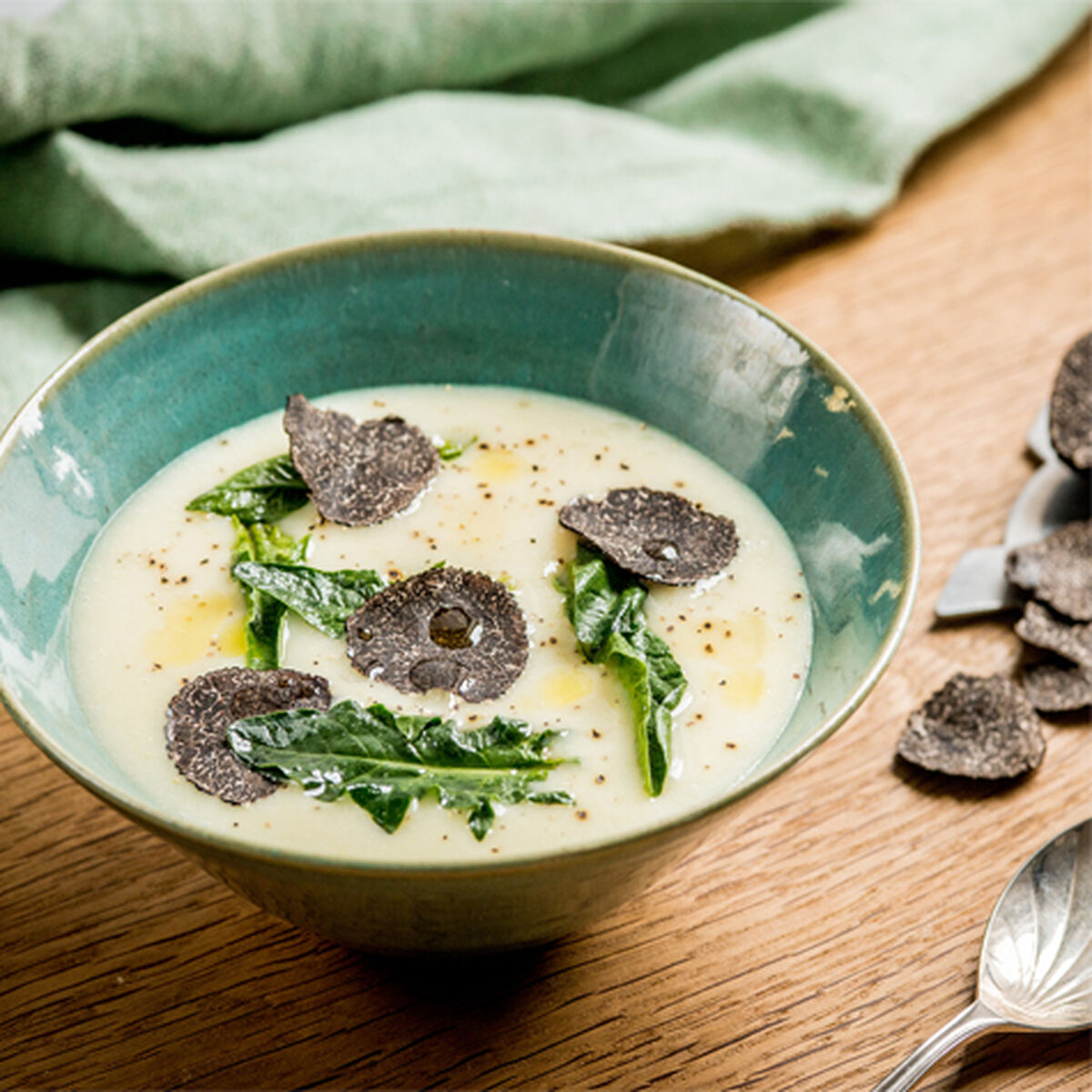 Chilled Leek and Potato Soup with Chive Crème Fraiche-1