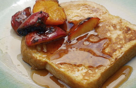 French Toast with Grilled Nectarines