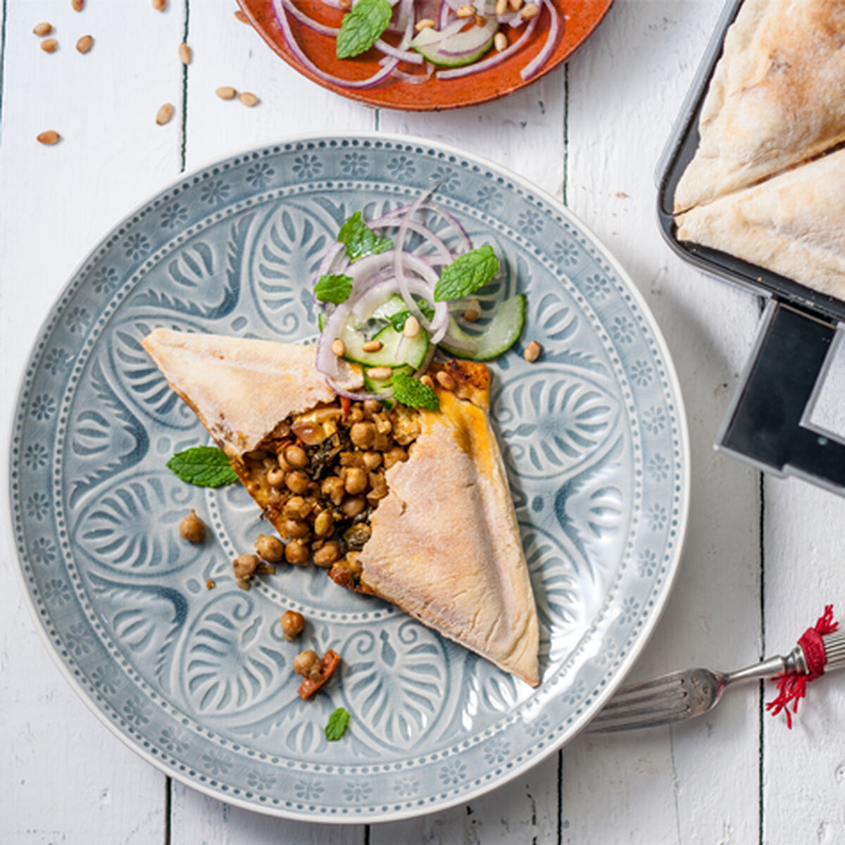 Moroccan Vegetable & Feta Flatbreads-1